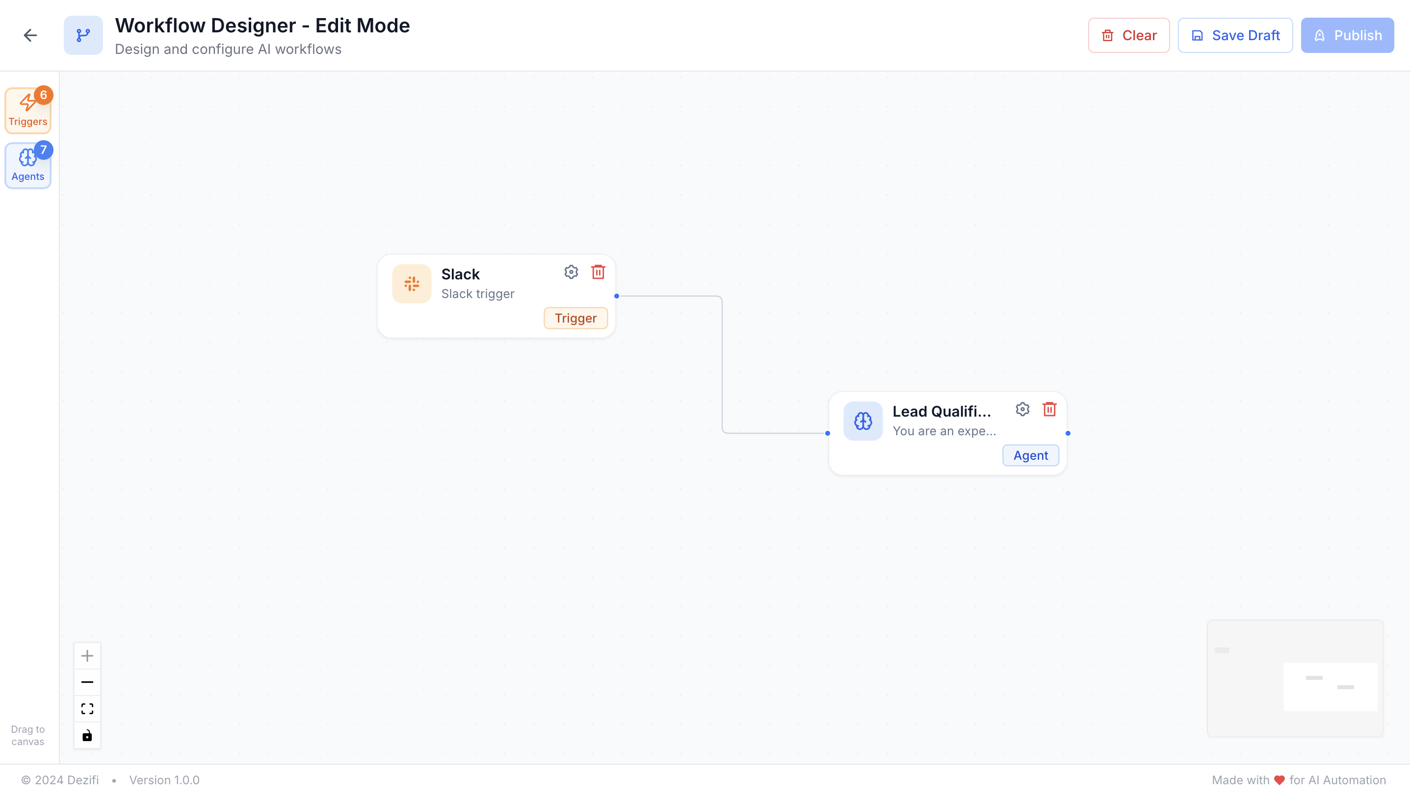 Visual Workflow Builder